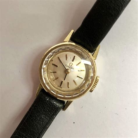 vintage omega watches ladies gold|14k omega vintage ladies watch.